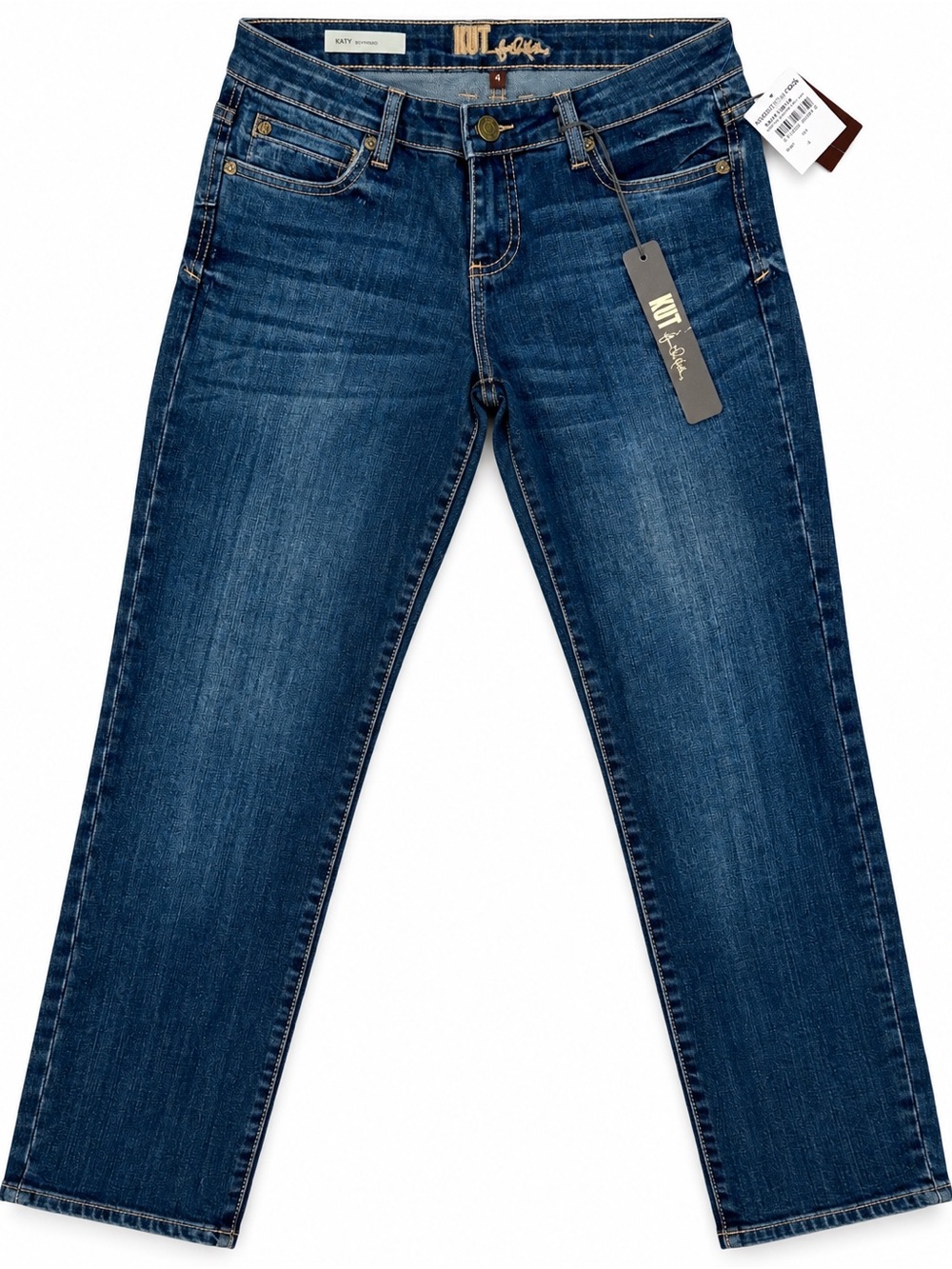 KUT from the Kloth Katy Boyfriend Jeans Womens 4 Dark Wash NWT